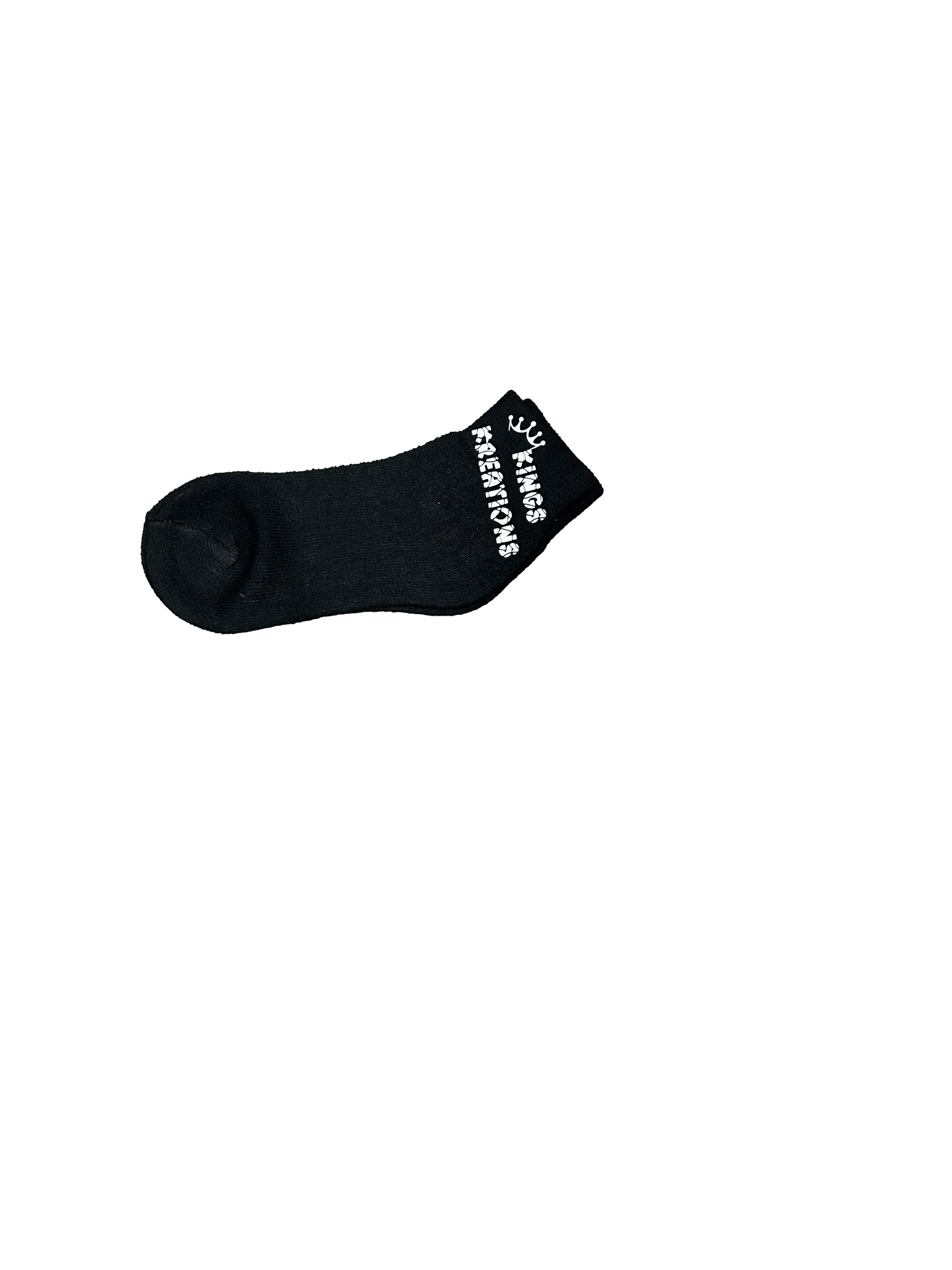 Kings Kreations “Royal Step” Ankle Socks – Black