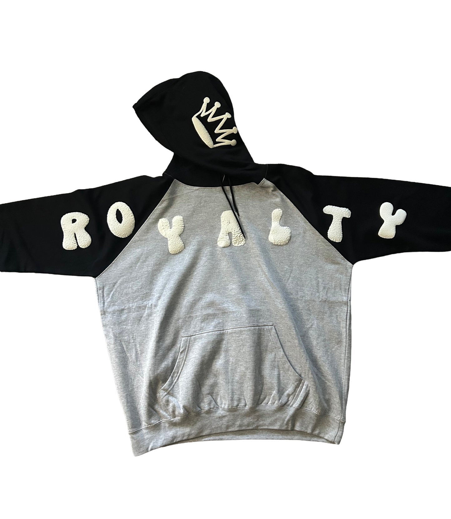 Royalty Crown Hoodie – Grey & Black