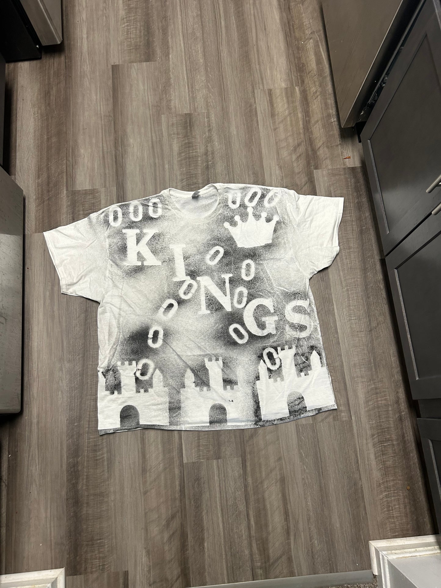 Castle Crown” Tee — White/Black