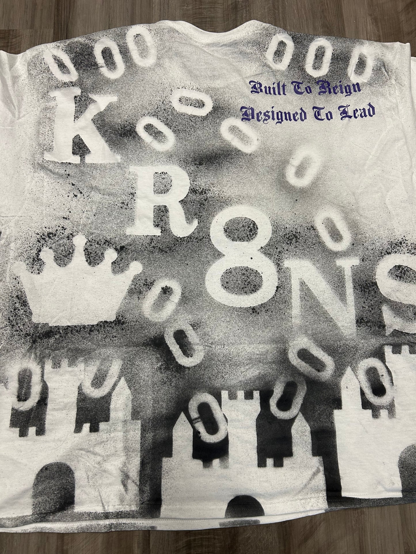 Castle Crown” Tee — White/Black