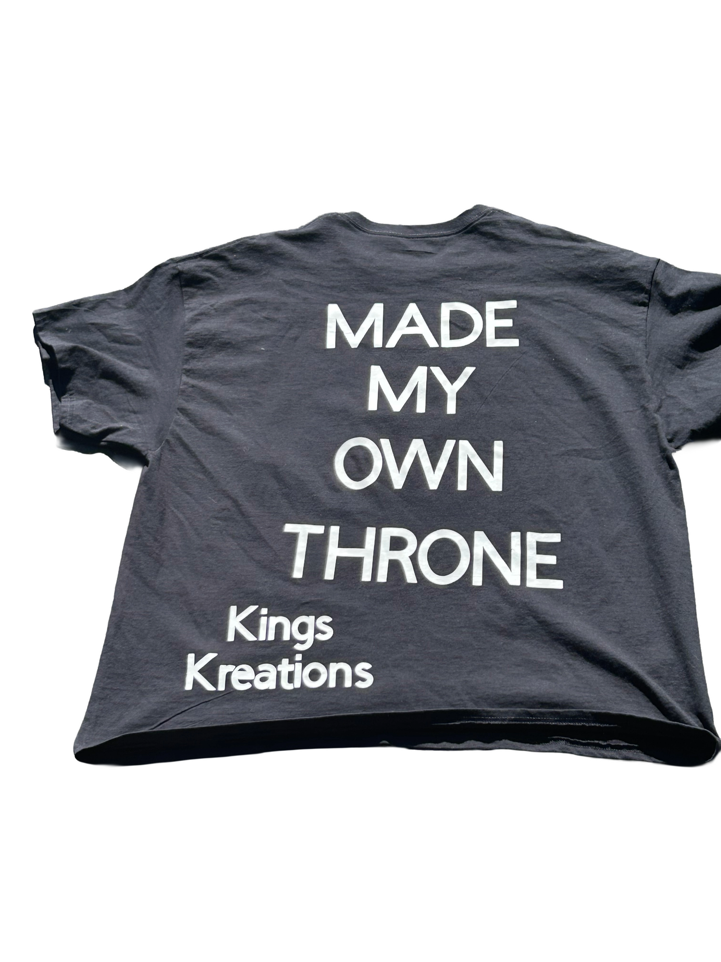 Made My Own Throne” Black Crown Tee