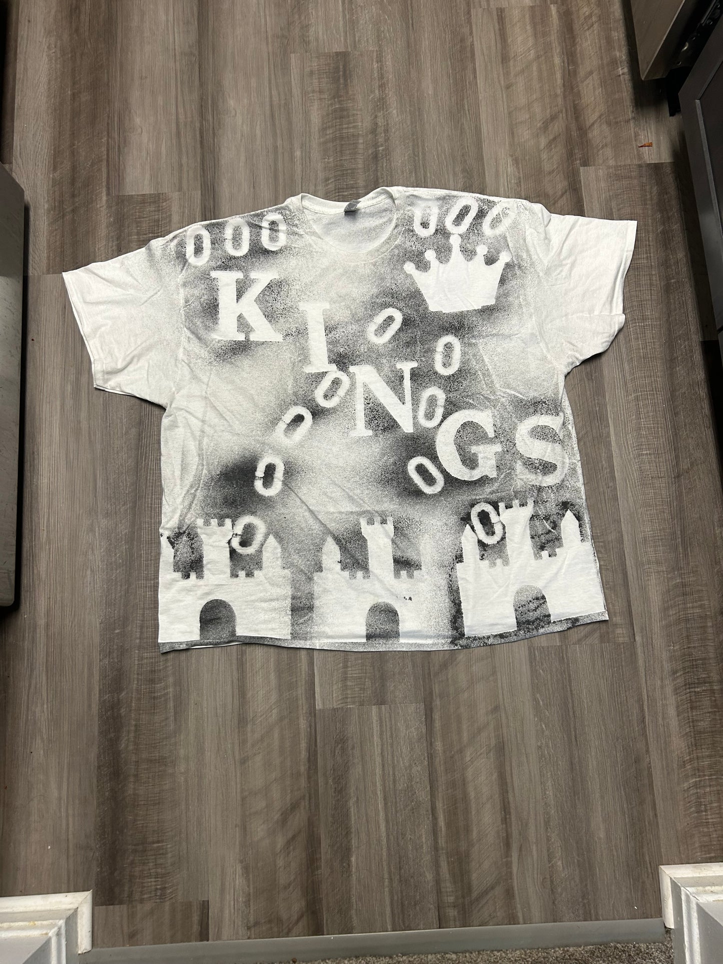 Castle Crown” Tee — White/Black