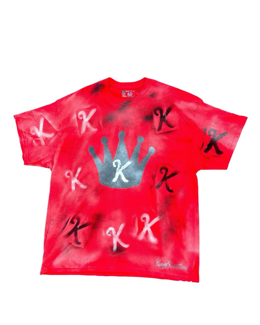 Royal Drip Pack – Red Graffiti Crown Tee