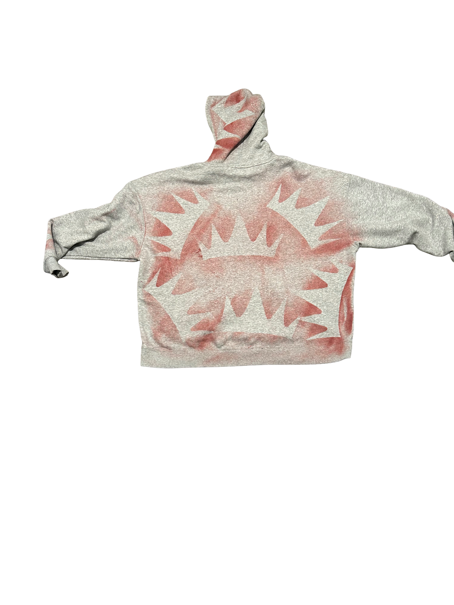 Kings Kreations Star Crown Hoodie – Red & Grey Edition