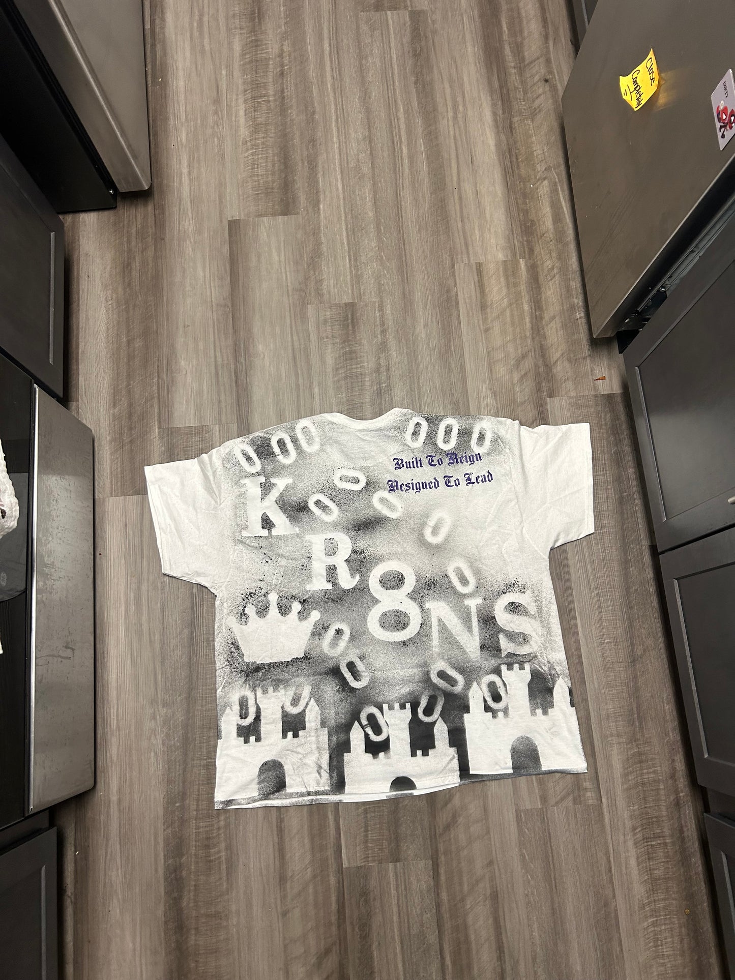 Castle Crown” Tee — White/Black