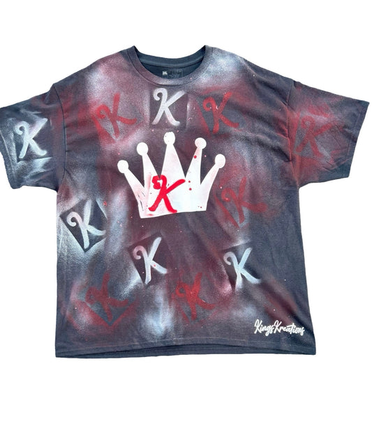 Royal Drip Pack – Black Graffiti Crown Tee