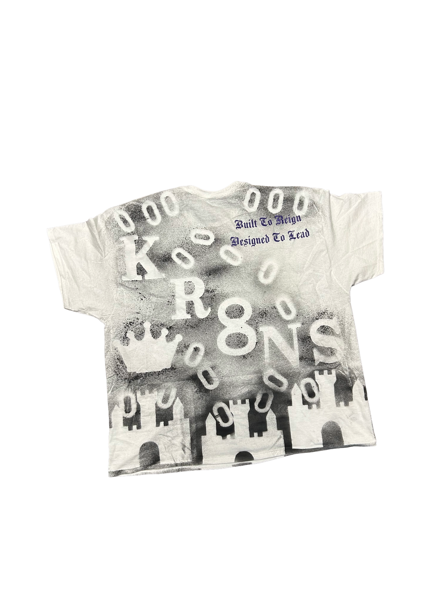 Castle Crown” Tee — White/Black