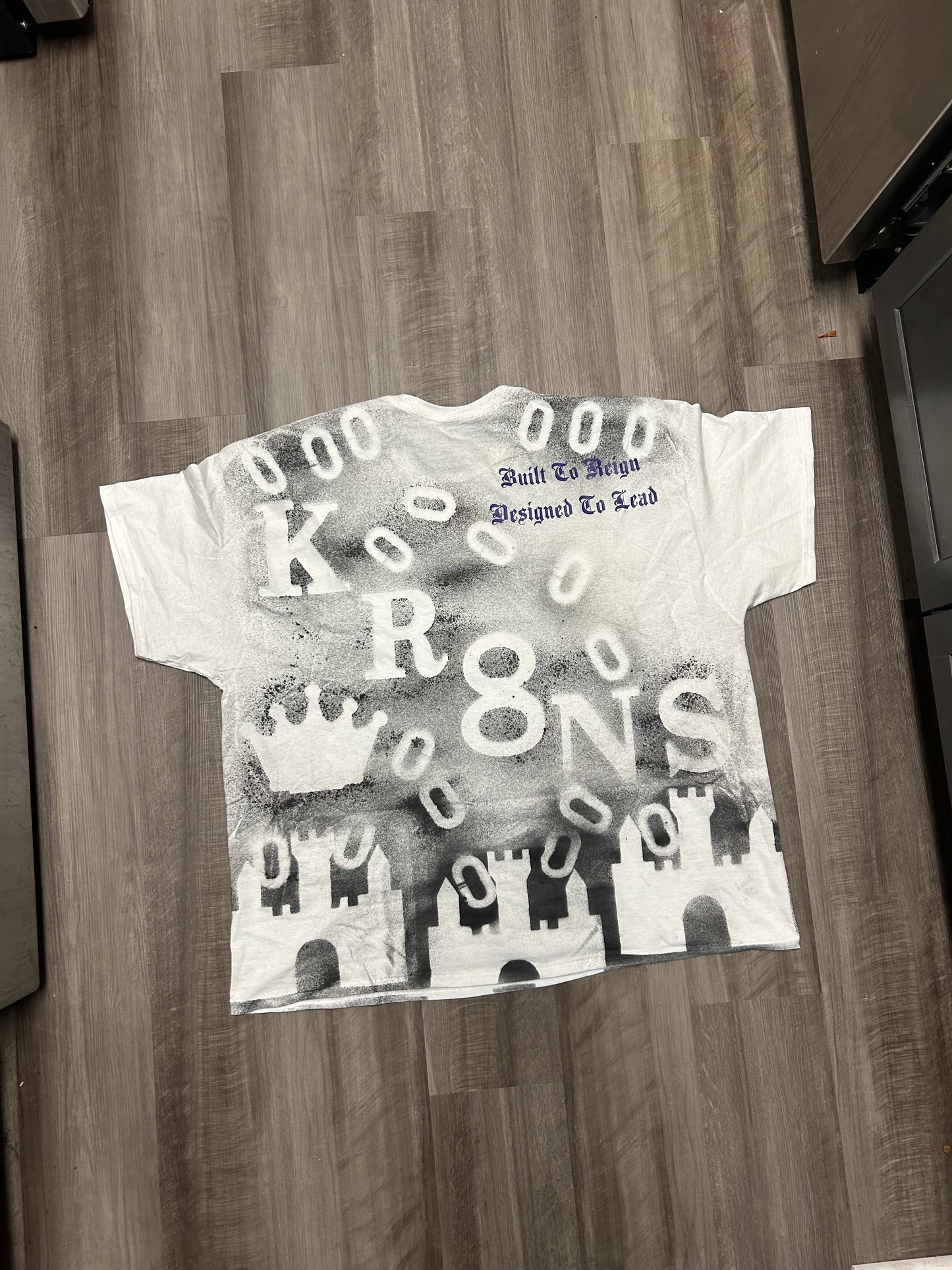 Castle Crown” Tee — White/Black