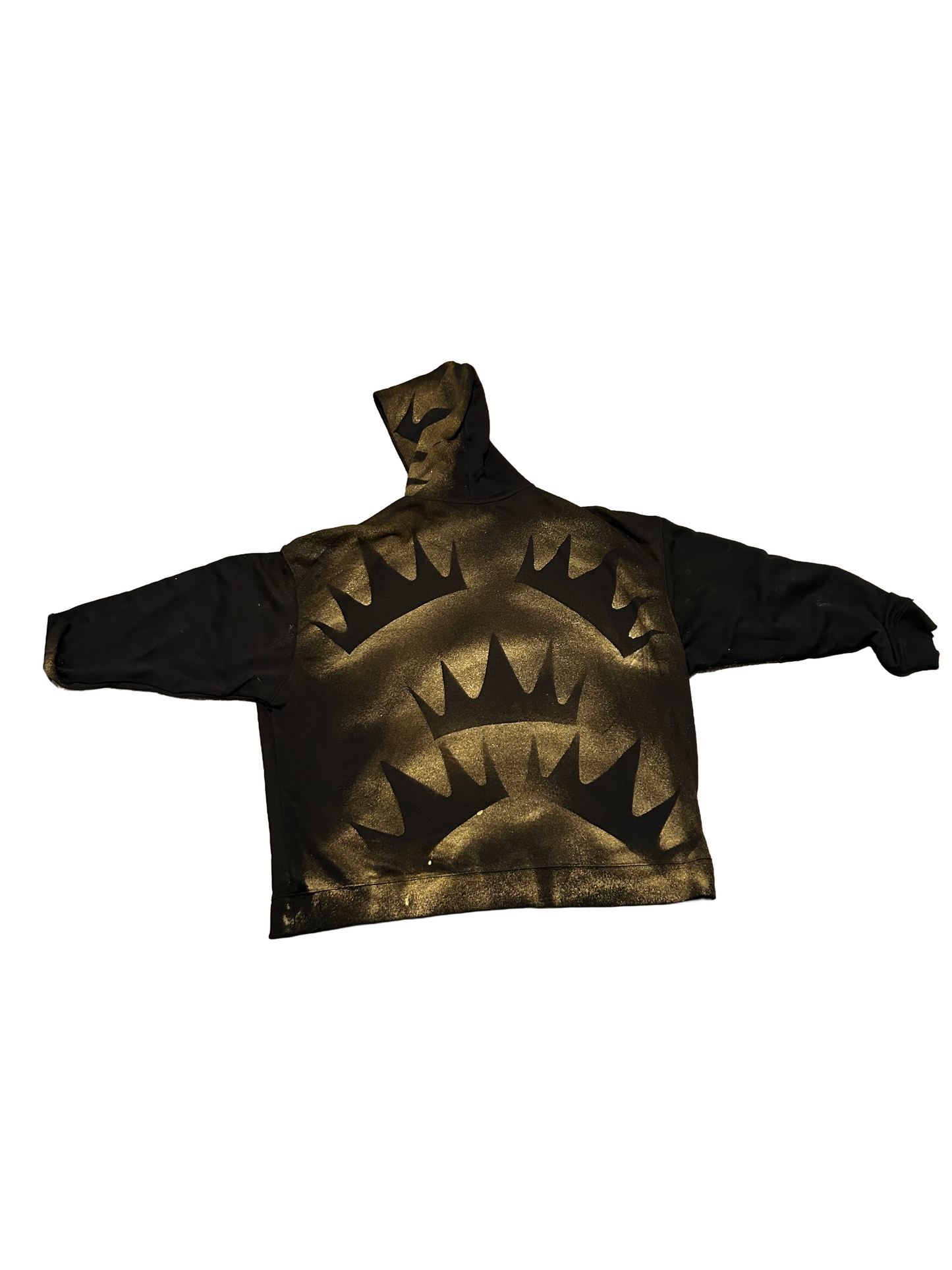 Kings Kreations Star Crown Hoodie – Black & Gold Edition